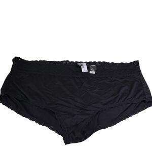 Torrid Curve Black Sexy Brief Lace Trimmed Panty Womens Size 4X NWT